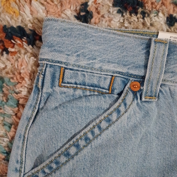 SOLD Levi’s Premium Type 1 Y2K Side Slit Japanese Denim Midi Skirt • SZ 27 - Picture 9 of 11